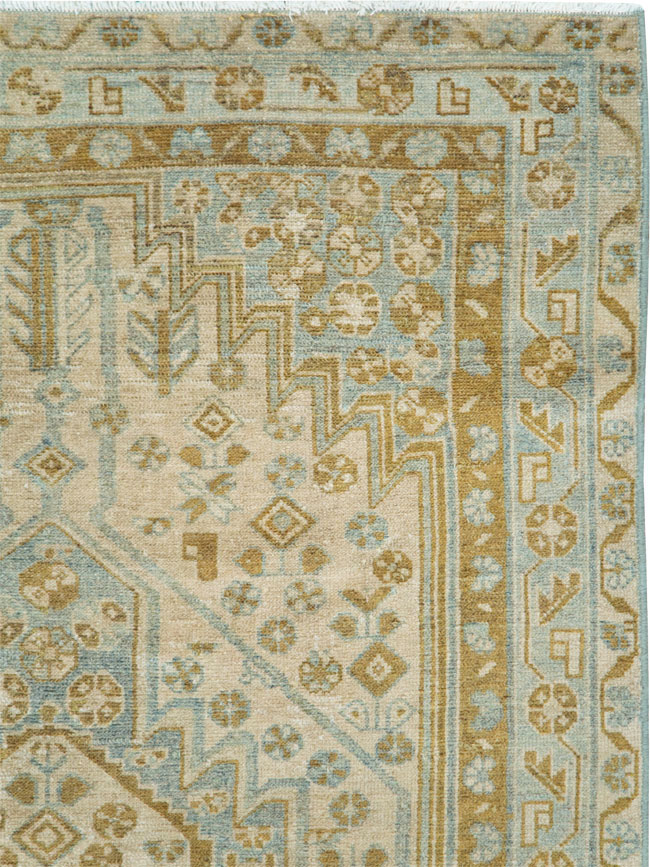 Vintage Persian Malayer Accent Rug, No.28645 - Staging
