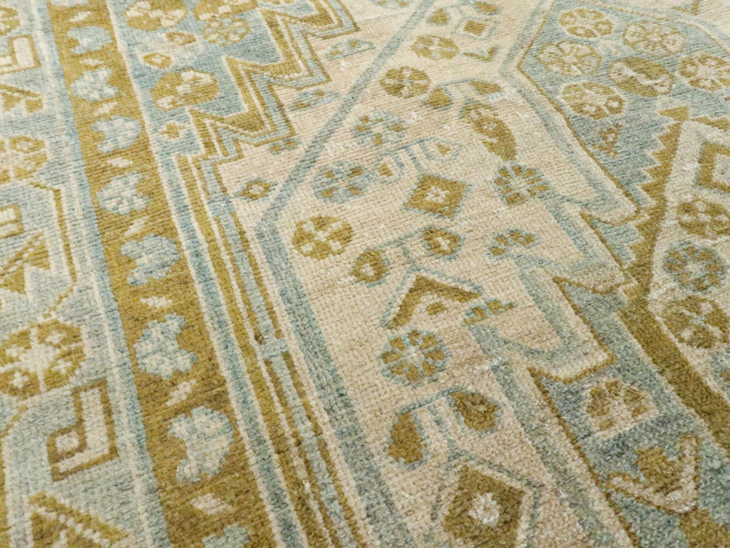 Vintage Persian Malayer Accent Rug, No.28645 - Staging