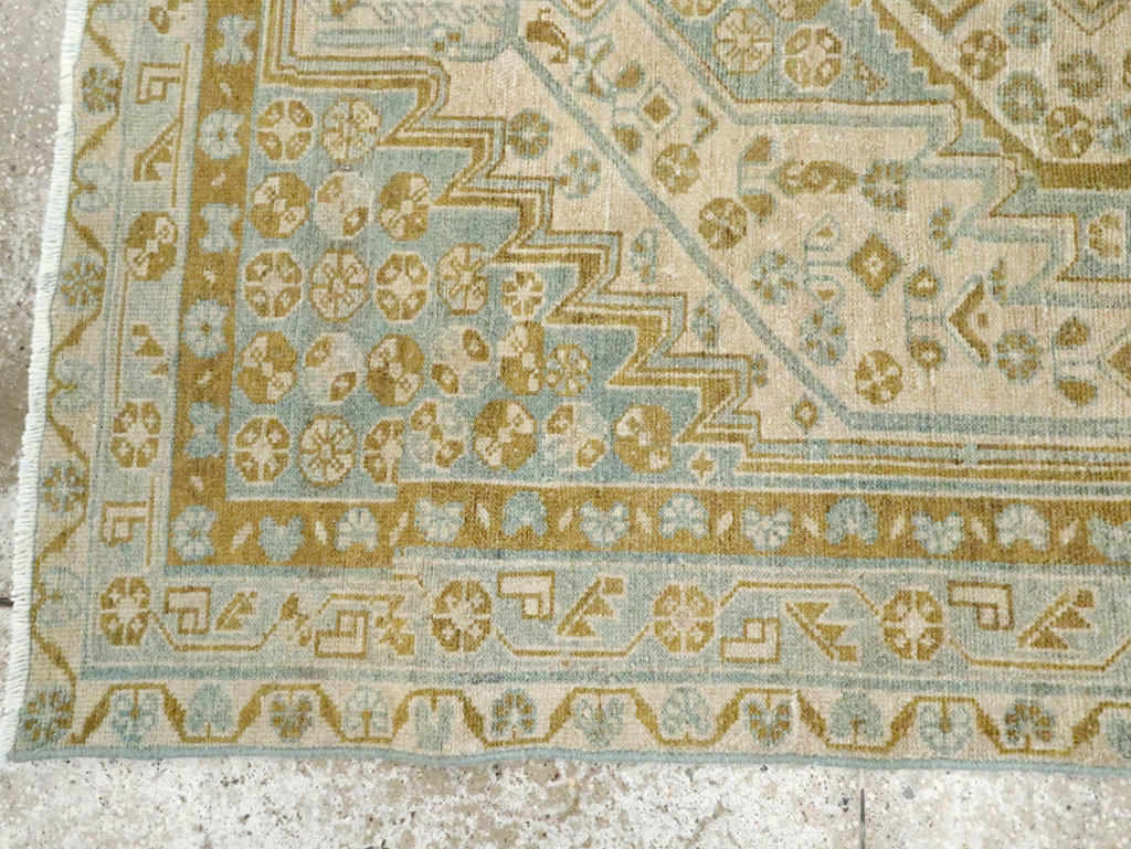 Vintage Persian Malayer Accent Rug, No.28645 - Staging