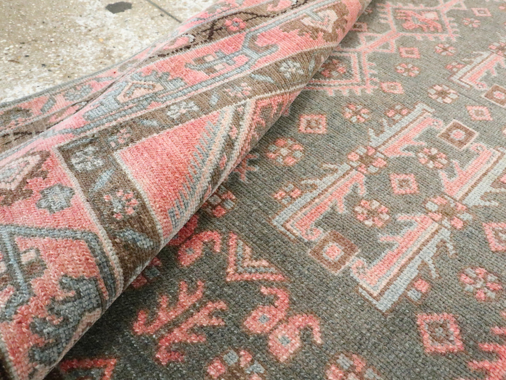 Vintage Persian Malayer Throw Rug, No.28646 - Staging