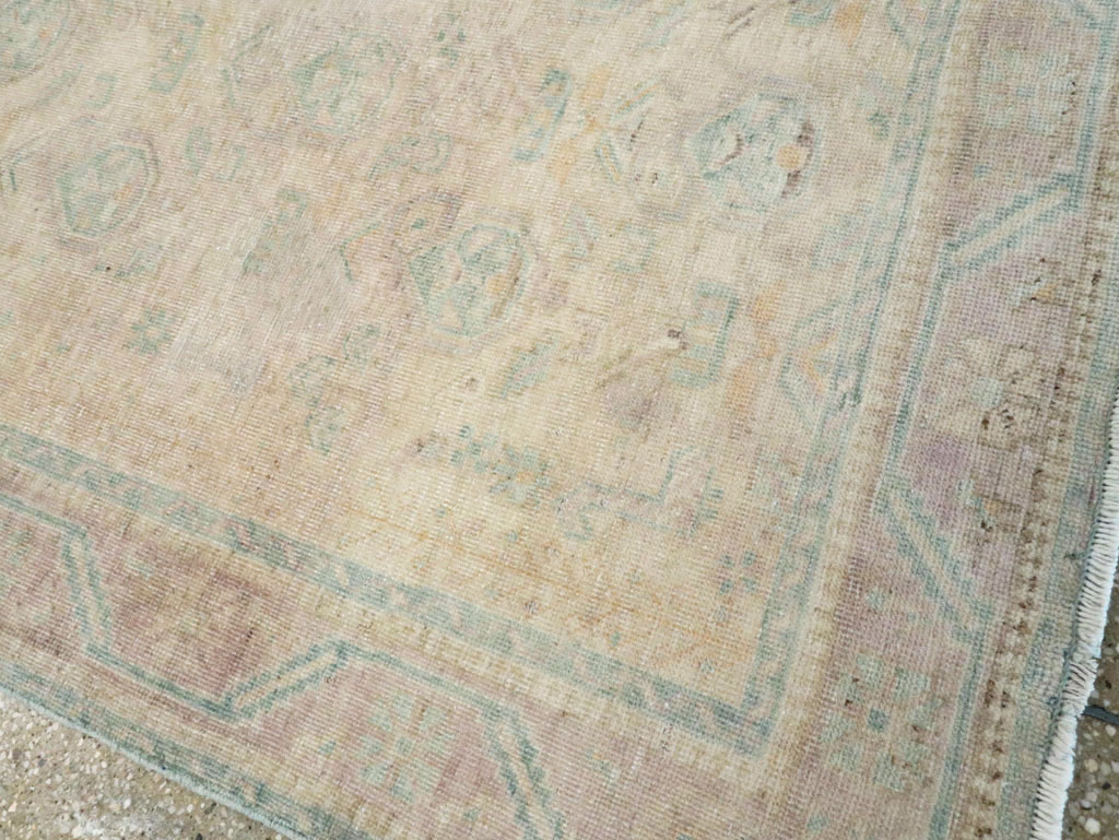 Vintage Persian Afshar Accent Rug, No.28647 - Staging