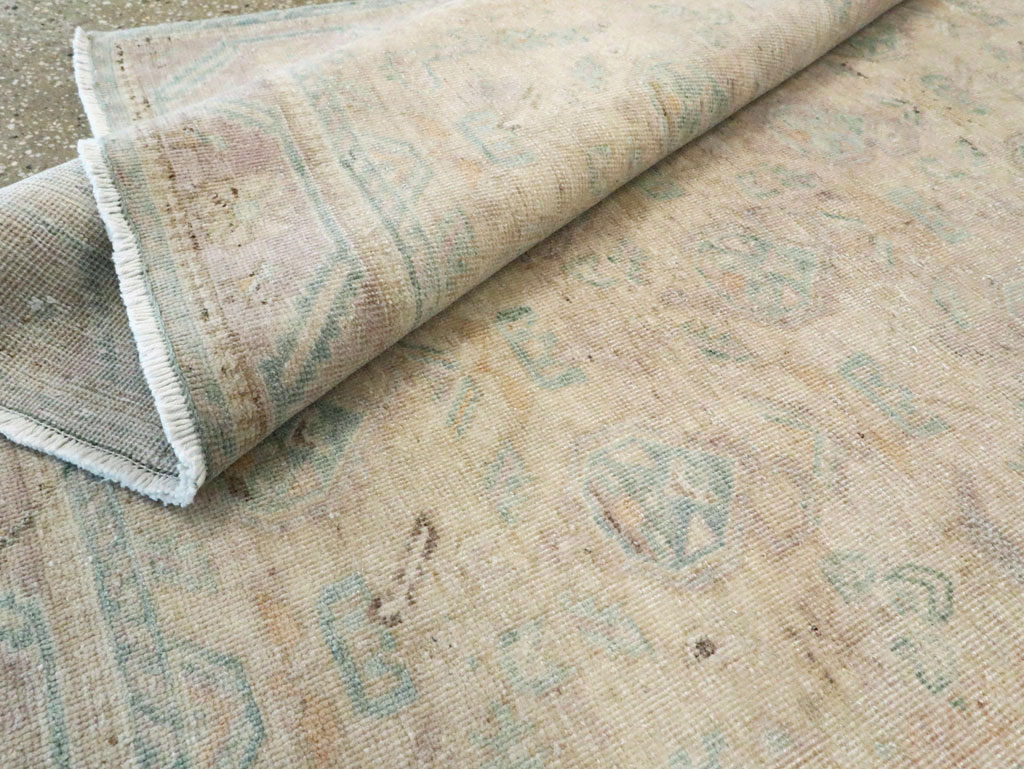 Vintage Persian Afshar Accent Rug, No.28647 - Staging