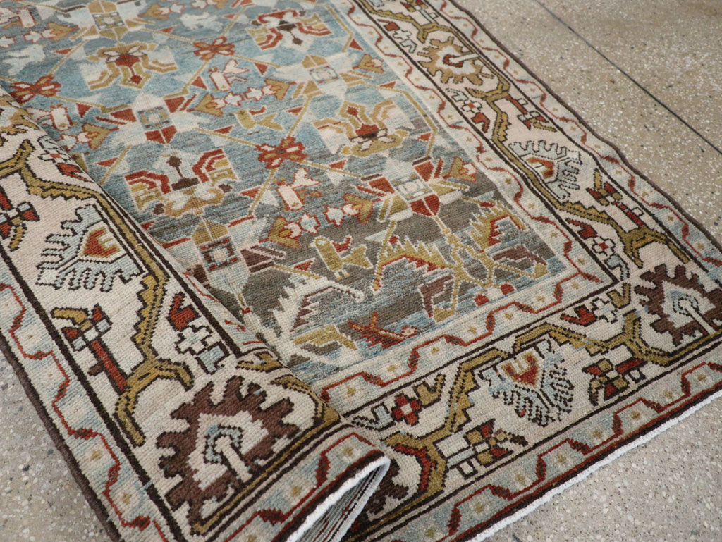 Vintage Persian Malayer Accent Rug, No.28648 - Staging
