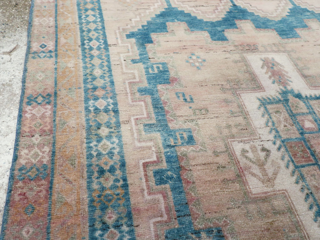 Vintage Persian Afshar Tribal Accent Rug, No.28649 - Staging