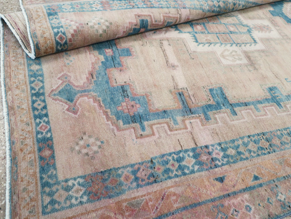 Vintage Persian Afshar Tribal Accent Rug, No.28649 - Staging