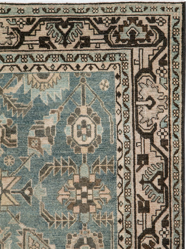 Vintage Persian Malayer Accent Rug, No.28650 - Staging