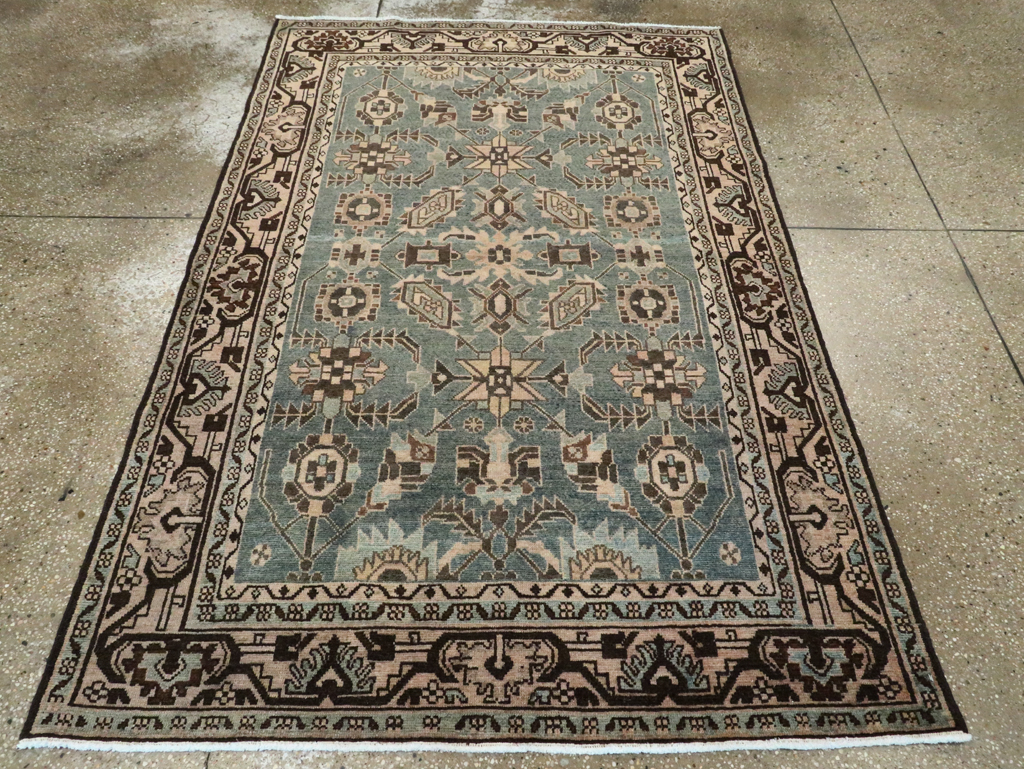 Vintage Persian Malayer Accent Rug, No.28650 - Staging