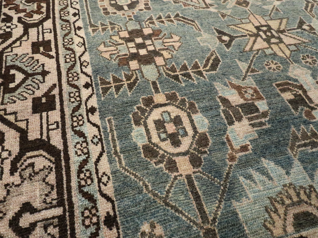 Vintage Persian Malayer Accent Rug, No.28650 - Staging