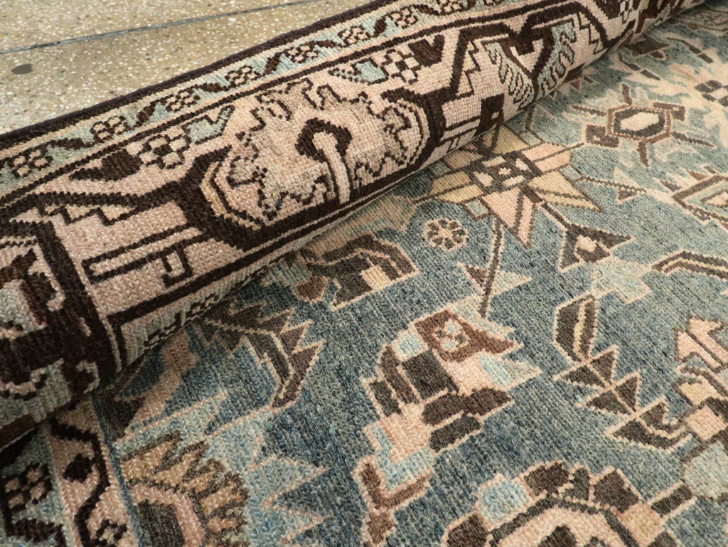 Vintage Persian Malayer Accent Rug, No.28650 - Staging