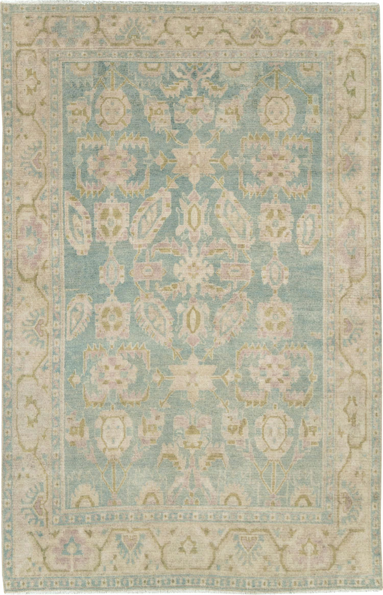Vintage Persian Malayer Accent Rug, No.28651 - Staging