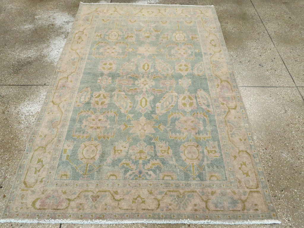 Vintage Persian Malayer Accent Rug, No.28651 - Staging
