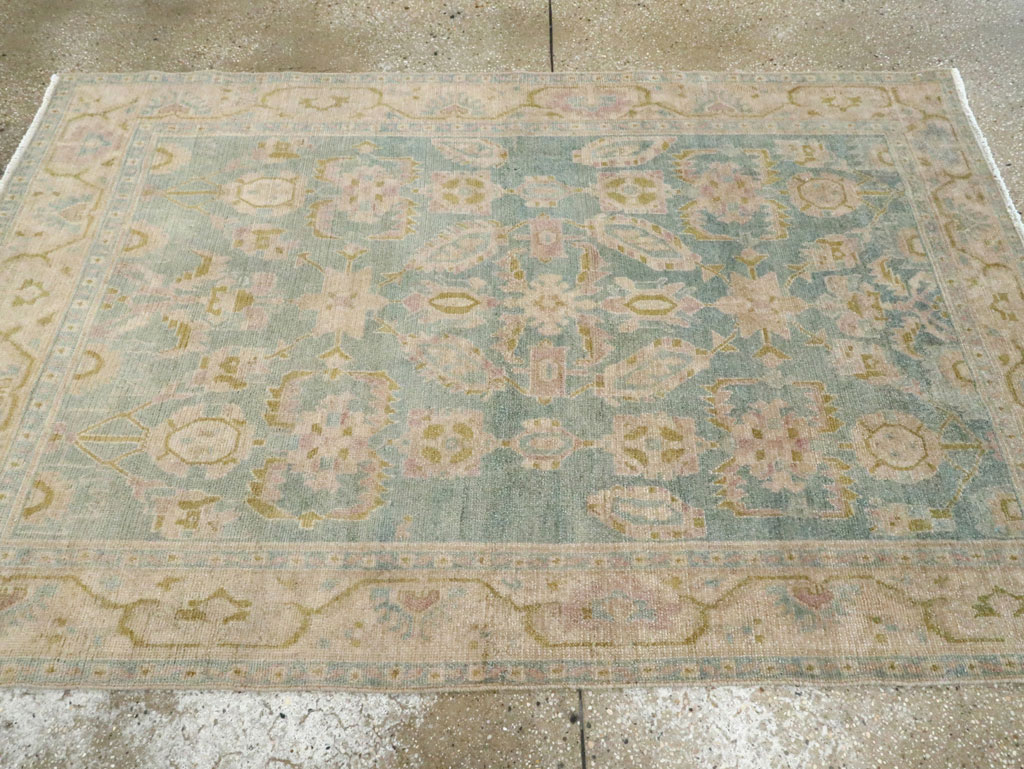 Vintage Persian Malayer Accent Rug, No.28651 - Staging
