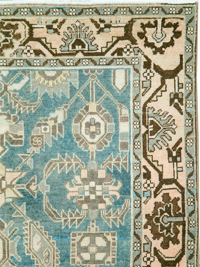 Vintage Persian Malayer Accent Rug, No.28652 - Staging