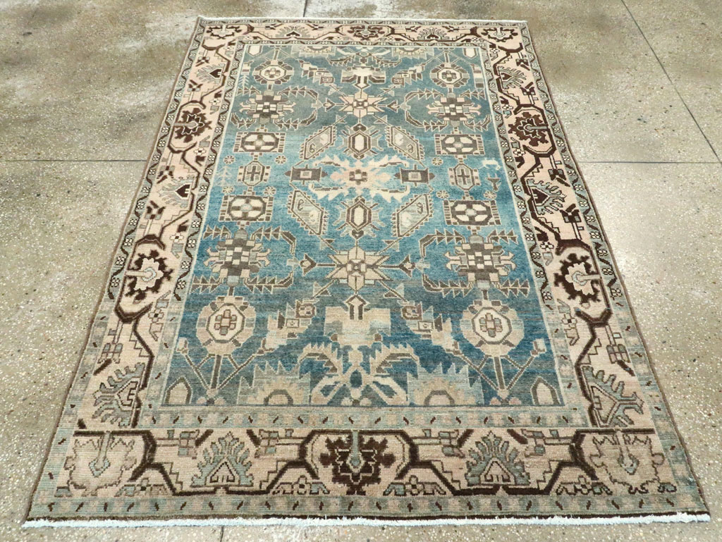 Vintage Persian Malayer Accent Rug, No.28652 - Staging