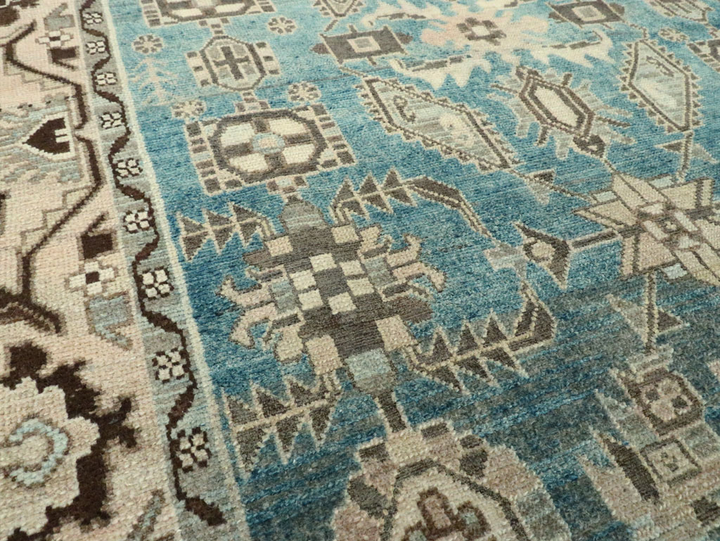 Vintage Persian Malayer Accent Rug, No.28652 - Staging