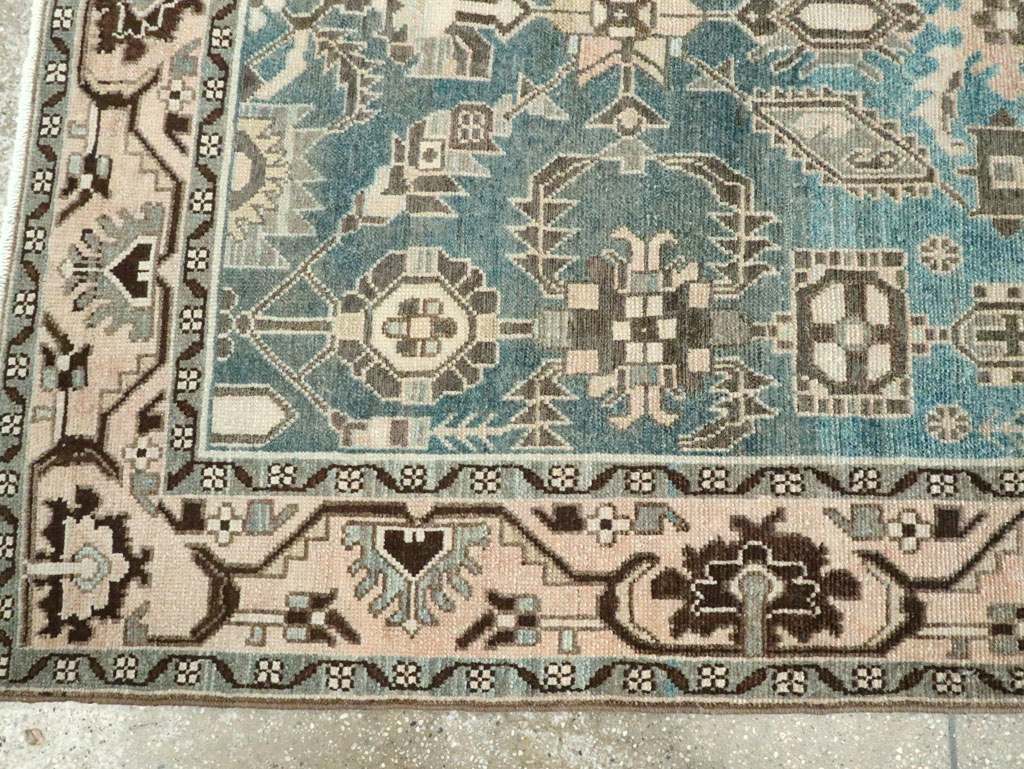 Vintage Persian Malayer Accent Rug, No.28652 - Staging