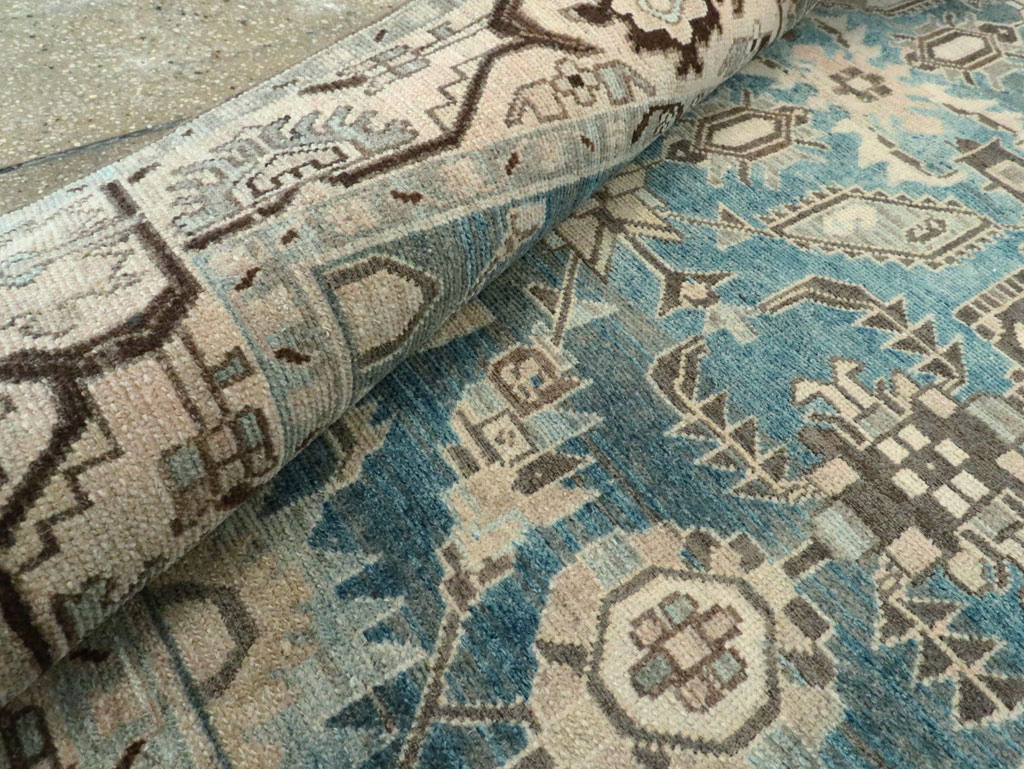 Vintage Persian Malayer Accent Rug, No.28652 - Staging