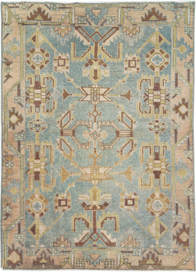 Vintage Persian Malayer Rug, No.28655 - Staging