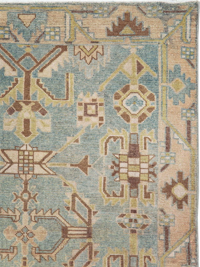 Vintage Persian Malayer Rug, No.28655 - Staging