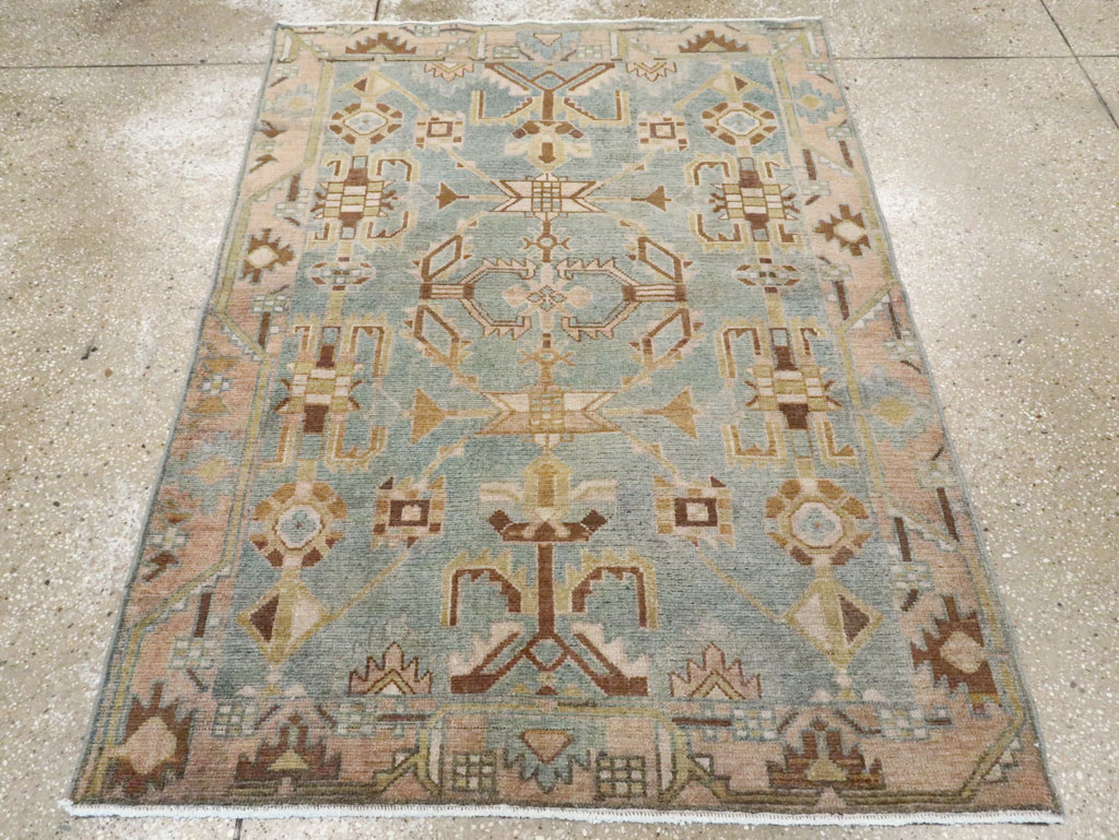 Vintage Persian Malayer Rug, No.28655 - Staging