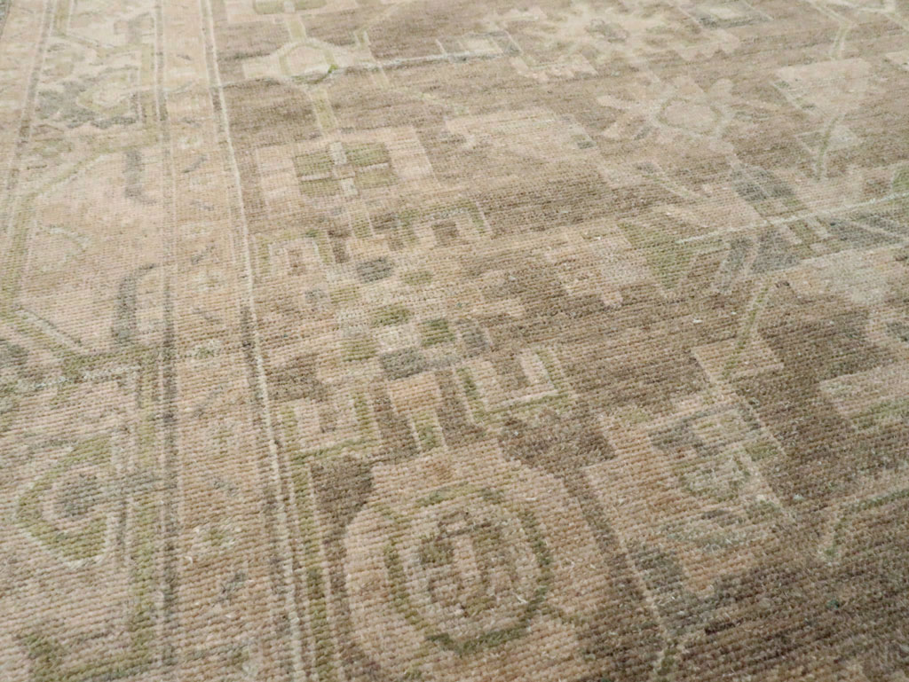 Vintage Persian Malayer Accent Rug, No.28657 - Staging