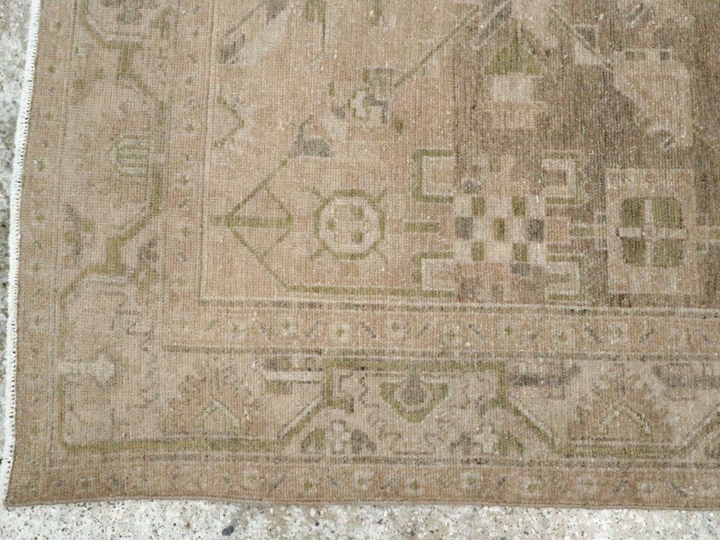 Vintage Persian Malayer Accent Rug, No.28657 - Staging