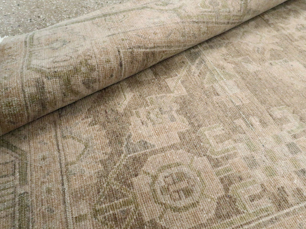 Vintage Persian Malayer Accent Rug, No.28657 - Staging