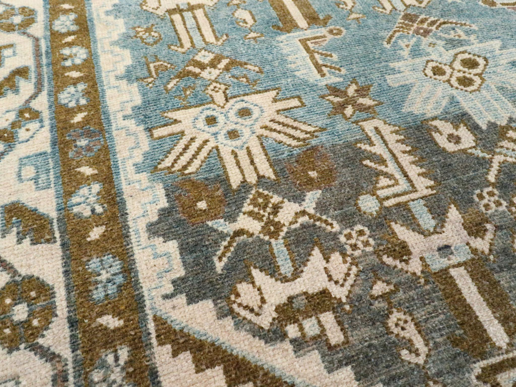 Vintage Persian Malayer Accent Rug, No.28659 - Staging