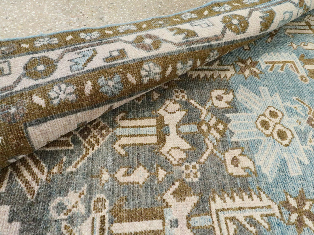 Vintage Persian Malayer Accent Rug, No.28659 - Staging