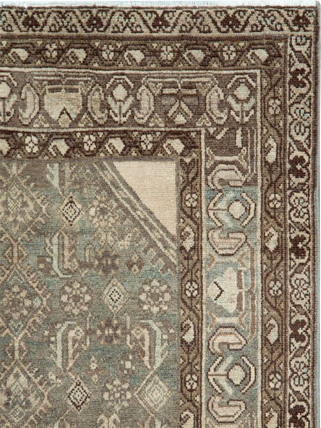 Vintage Persian Malayer Throw Rug, No.28661 - Staging