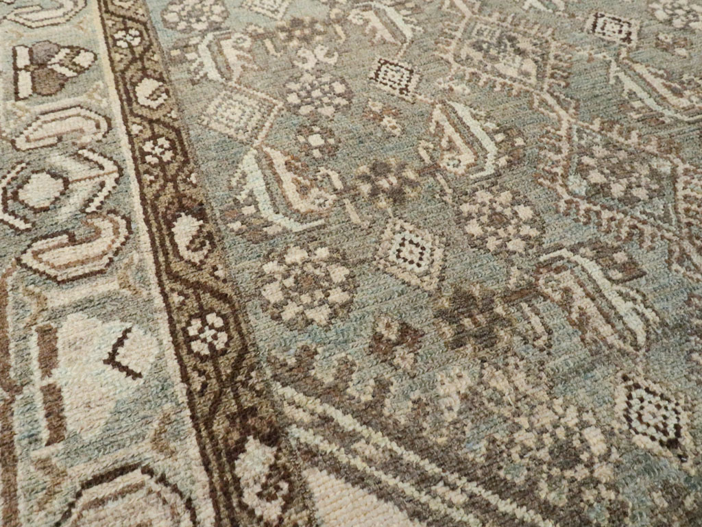 Vintage Persian Malayer Throw Rug, No.28661 - Staging