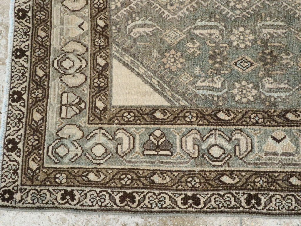 Vintage Persian Malayer Throw Rug, No.28661 - Staging