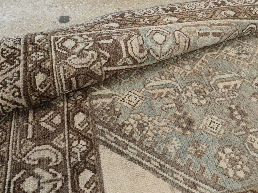 Vintage Persian Malayer Throw Rug, No.28661 - Staging