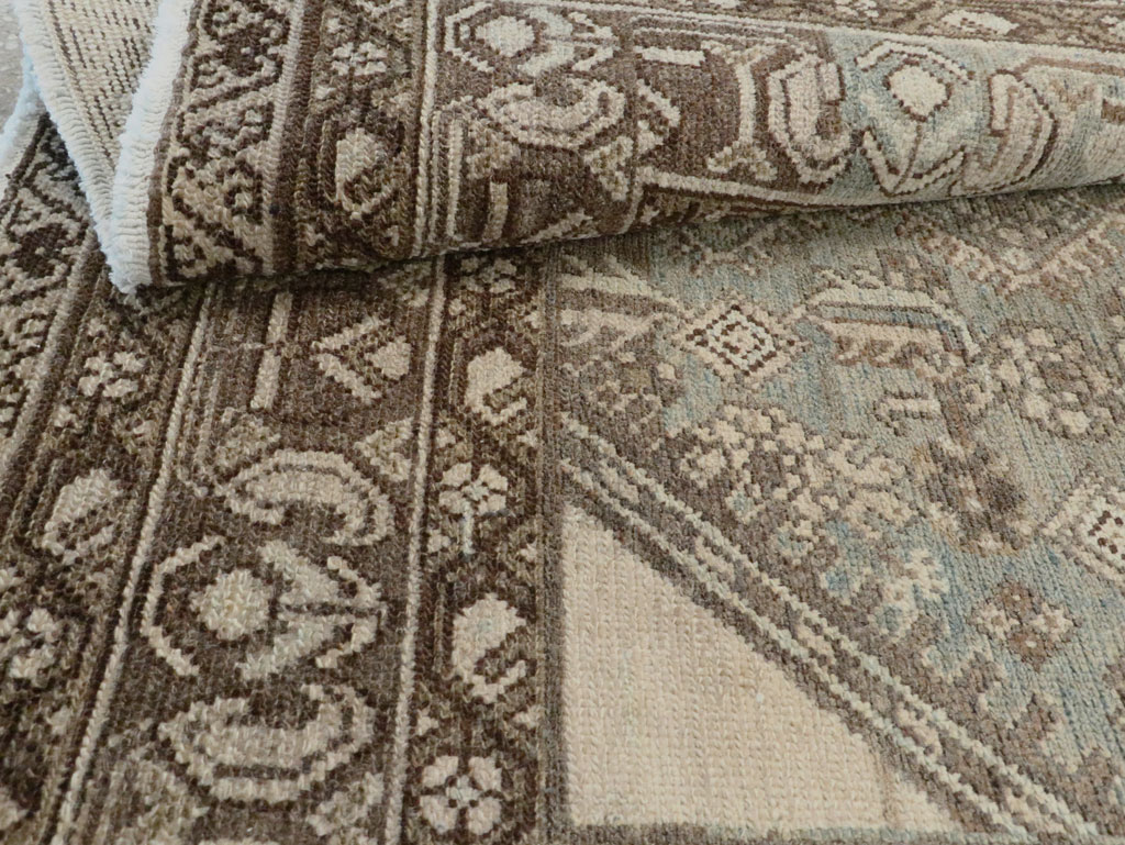 Vintage Persian Malayer Throw Rug, No.28661 - Staging