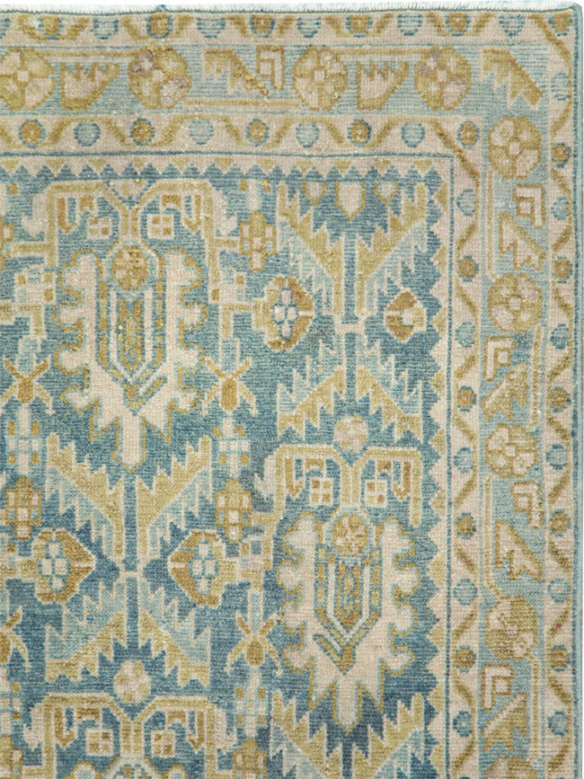 Vintage Persian Malayer Throw Rug, No.28662 - Staging