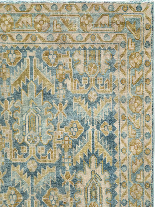 Vintage Persian Malayer Throw Rug, No.28662 - Staging