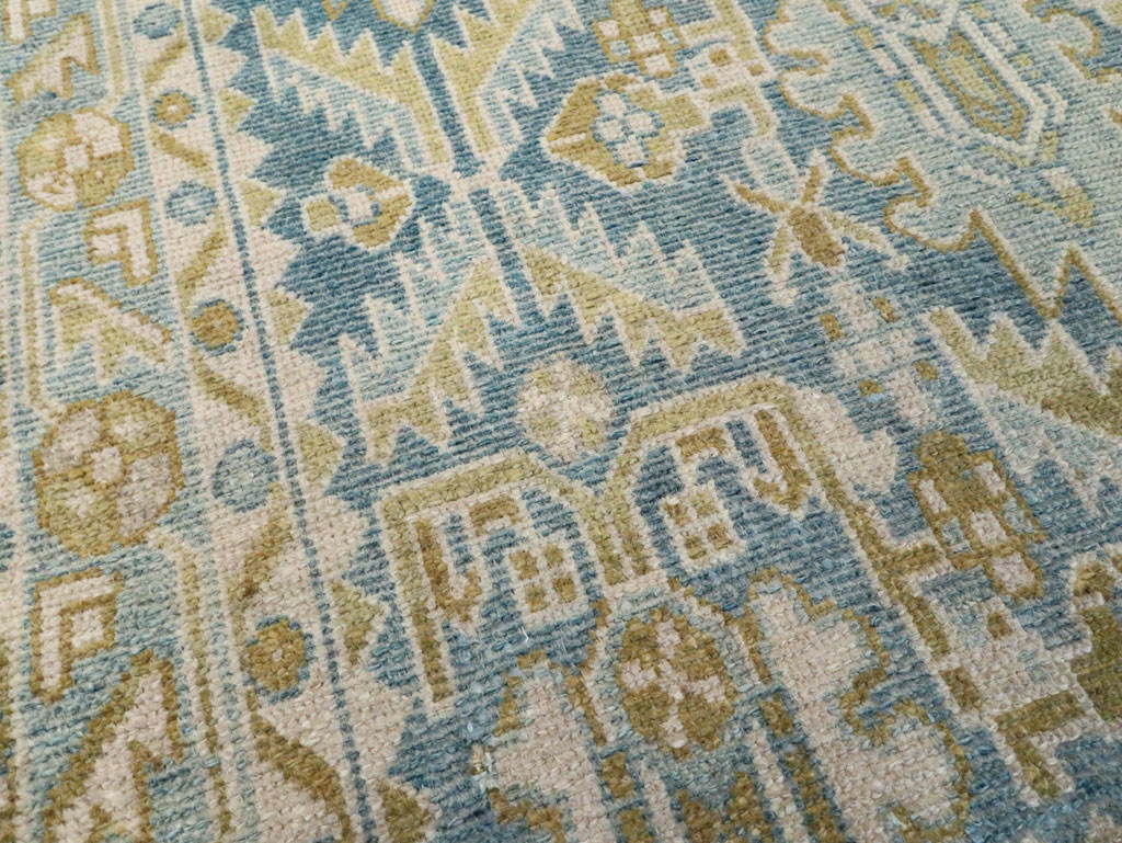 Vintage Persian Malayer Throw Rug, No.28662 - Staging