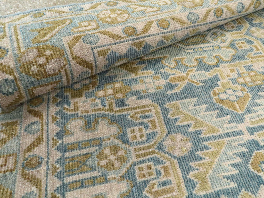 Vintage Persian Malayer Throw Rug, No.28662 - Staging