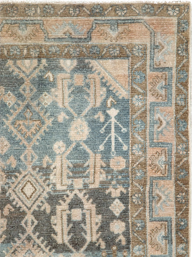 Vintage Persian Malayer Throw Rug, No.28665 - Staging
