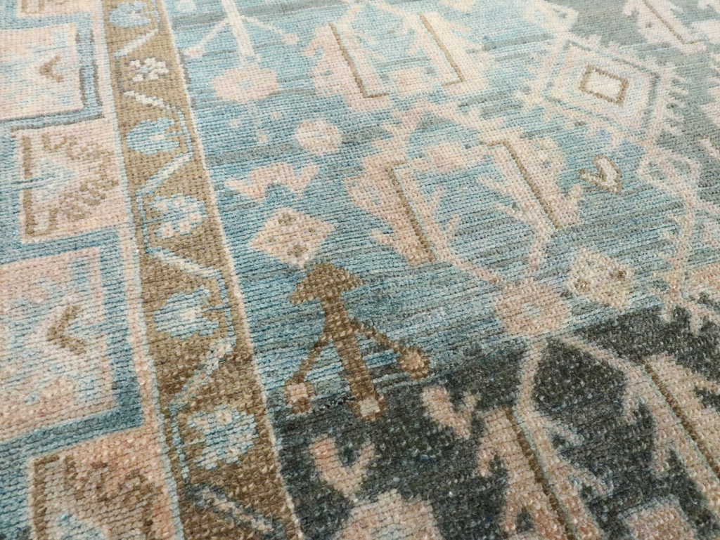 Vintage Persian Malayer Throw Rug, No.28665 - Staging