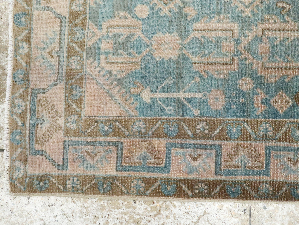 Vintage Persian Malayer Throw Rug, No.28665 - Staging