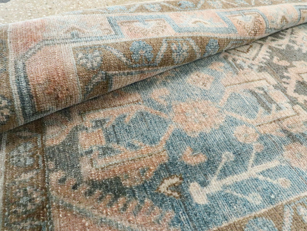 Vintage Persian Malayer Throw Rug, No.28665 - Staging