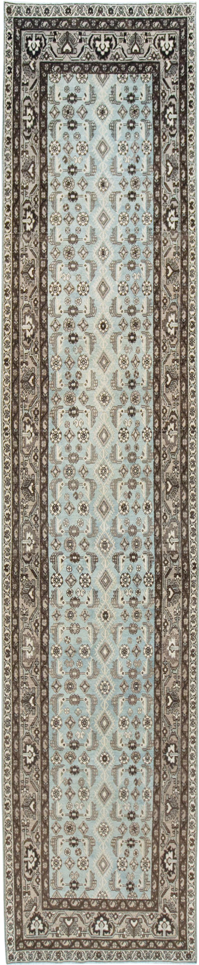 Vintage Persian Malayer Long Runner (Pair: 1 of 2), No.28669 - Staging