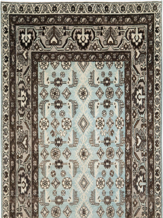 Vintage Persian Malayer Long Runner (Pair: 1 of 2), No.28669 - Staging