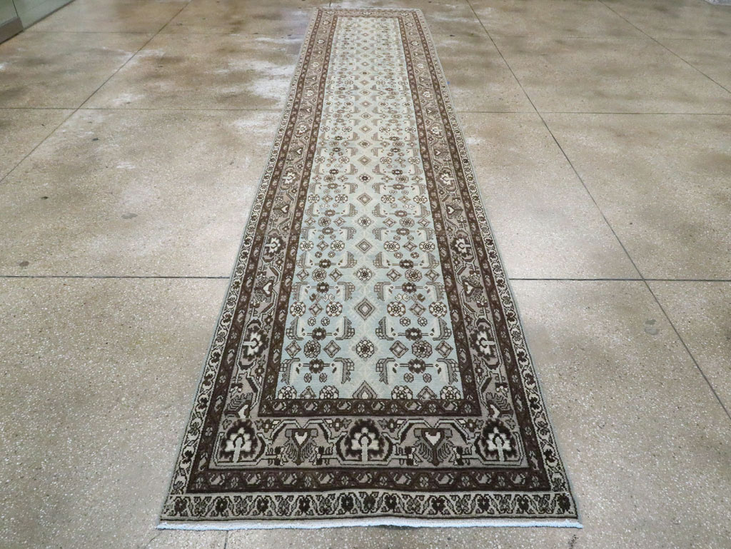 Vintage Persian Malayer Long Runner (Pair: 1 of 2), No.28669 - Staging