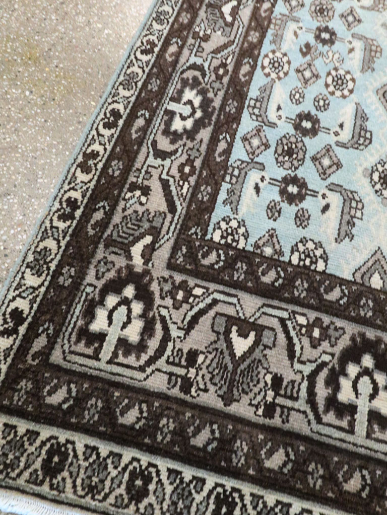 Vintage Persian Malayer Long Runner (Pair: 1 of 2), No.28669 - Staging