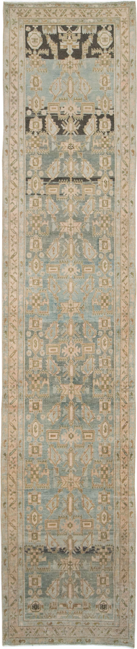 Vintage Persian Malayer Long Runner, No.28670 - Staging