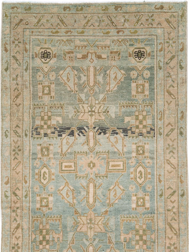 Vintage Persian Malayer Long Runner, No.28670 - Staging