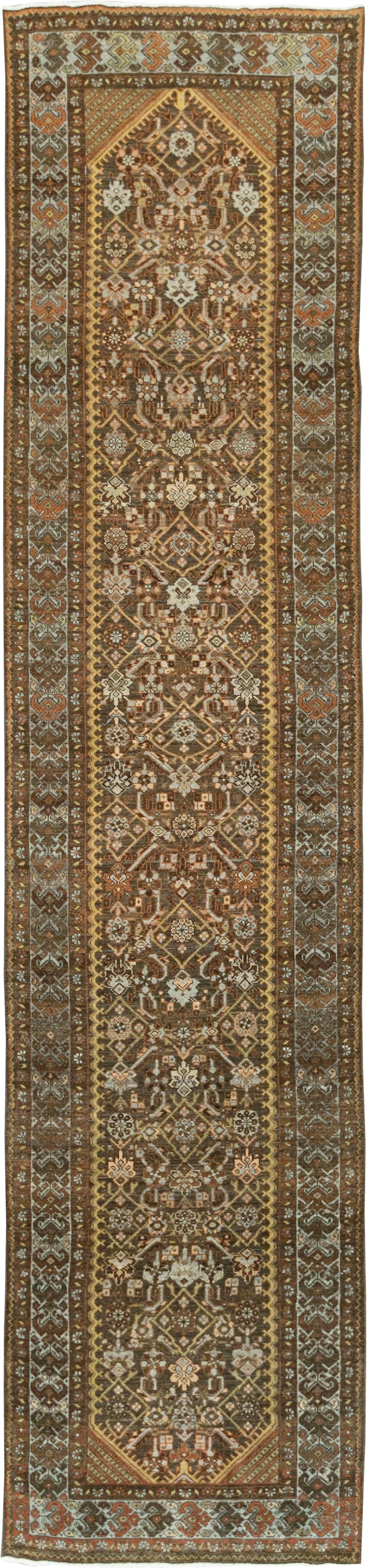 Antique Persian Malayer Runner, No.28671 - Staging