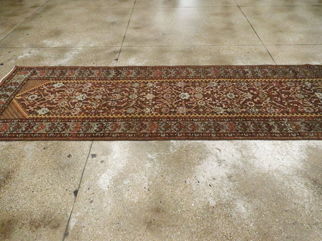 Antique Persian Malayer Runner, No.28671 - Staging